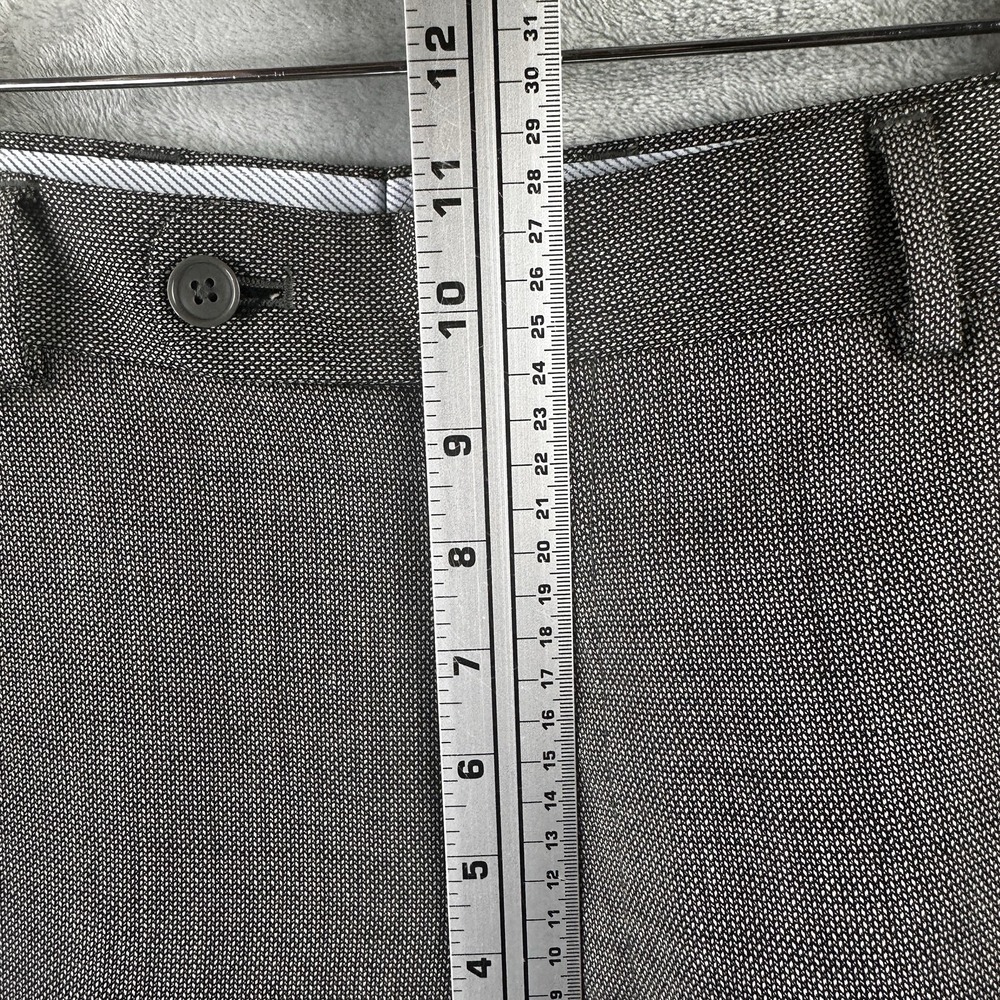 Santorelli Stuart Pants 35x31 Mid Grey 100% Pure Wool Dress Trousers - Picture 3 of 9